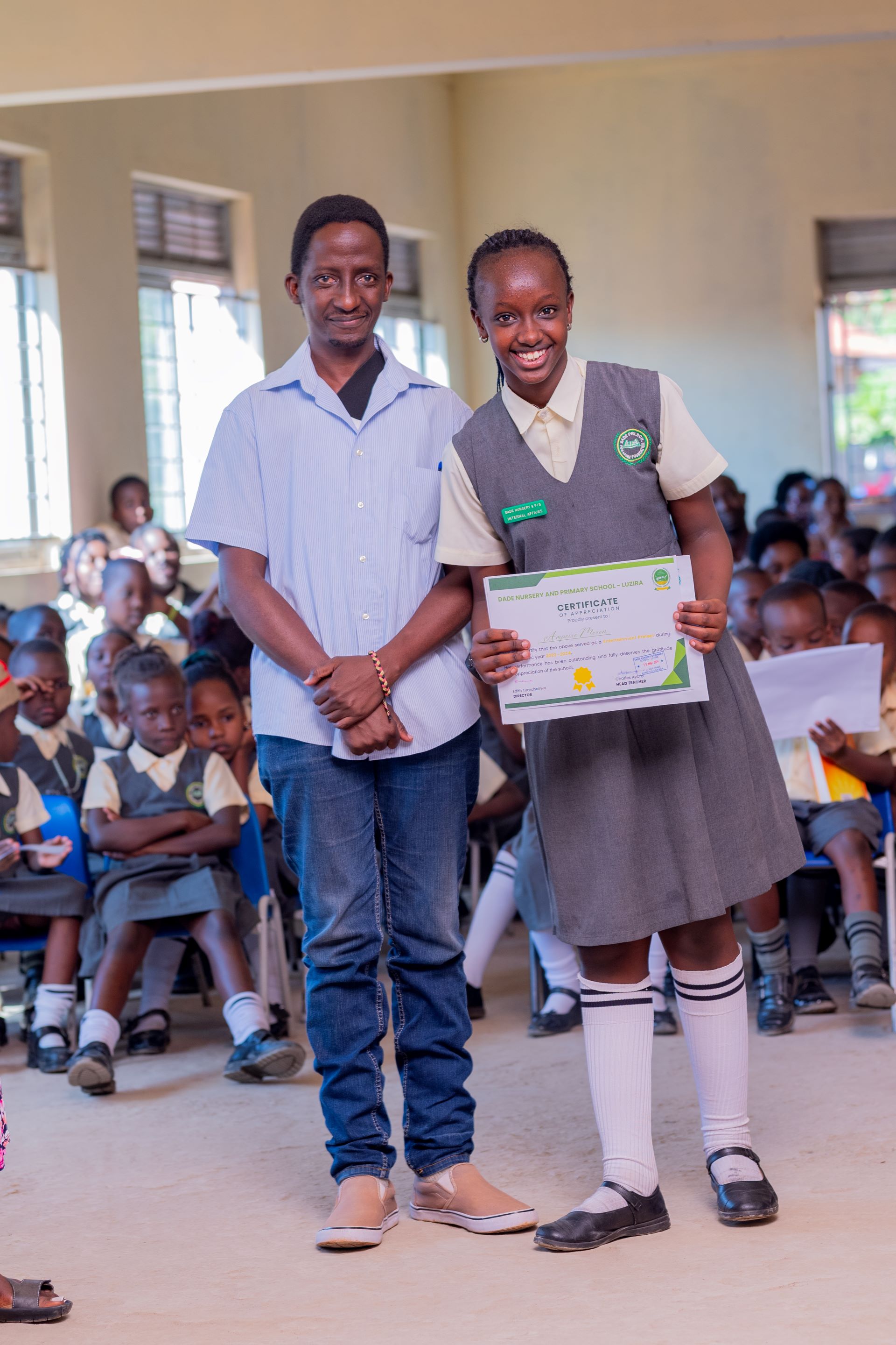 Awarding outgoing prefects