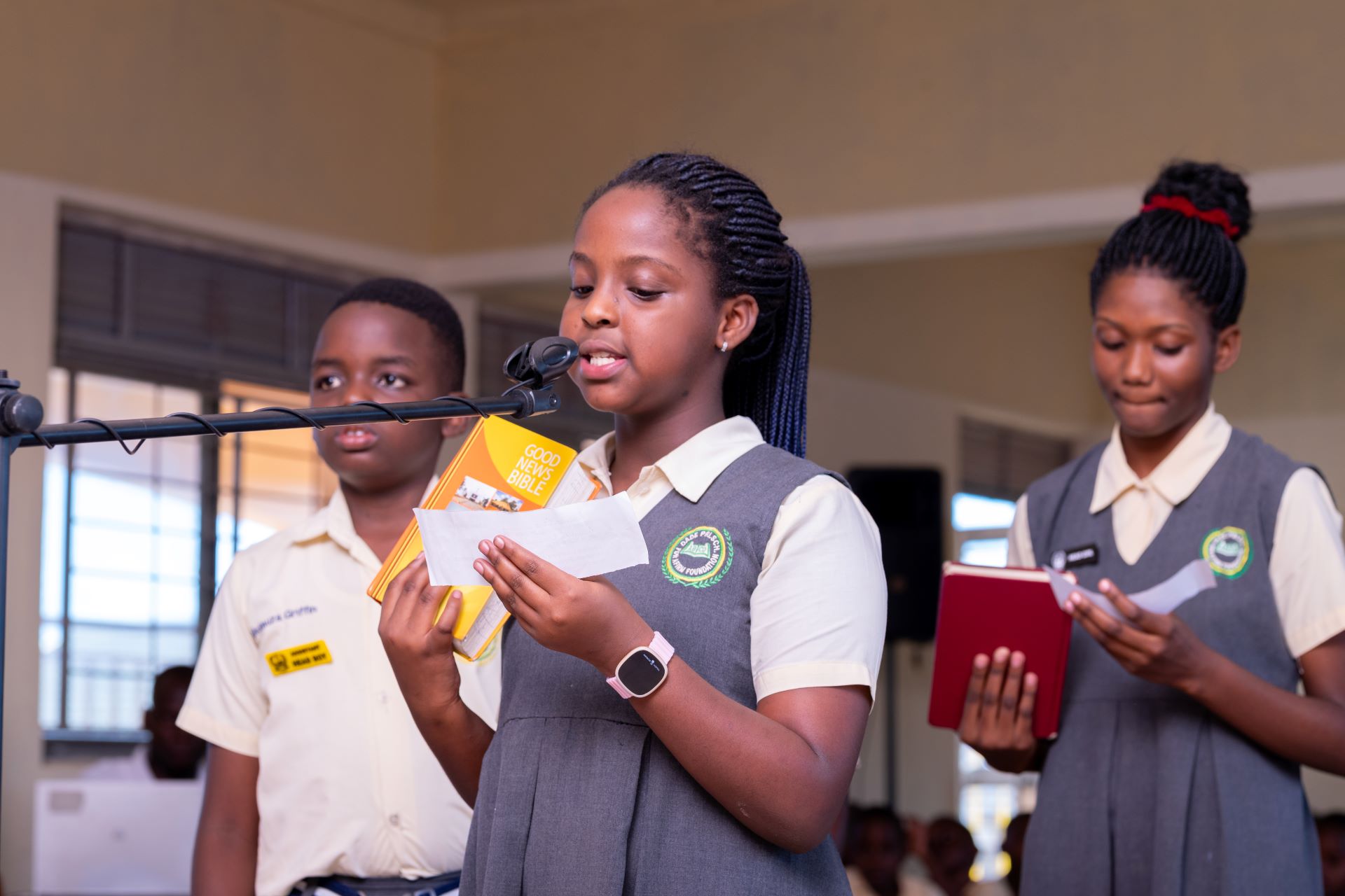 Assistant Head girl swearing in